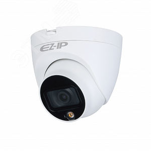 Видеокамера 2 Мп CVI/TVI/AHD/CVBS купольная 2.8 мм уличная  Full Color (EZ-HAC-T6B20P-LED-0280B) - EZ-IP
