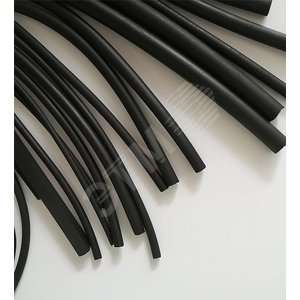 Трубка термоусадочная набор N9 длина 10 см., коэф. усадки 3:1, черный, (12шт в упаковке),