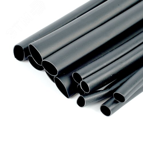 Трубка термоусадочная набор N9 длина 10 см., коэф. усадки 3:1, черный, (12шт в упаковке), 3