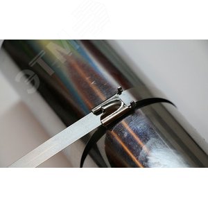 Хомут стальной 4,6х300мм, d пучка max 88мм, нагрузка 50кг, серый (25шт в упак), 4