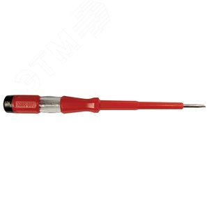 Тестер напряжения контактный 100-500V, 12*200 мм, красный, - Feron