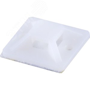 Площадка самоклеющаяся 20*20 мм, под хомуты, белый, Stekker (WMCL2020) 2