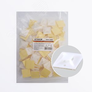 WMCL3030 Площадка самоклеющаяся 30*30 мм, под хомуты, белый - Feron