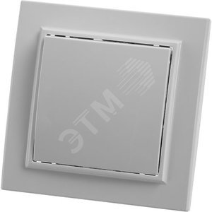 Выключатель 1-клавишный, 220V, 10А, белый, серия Эрна, - Feron
