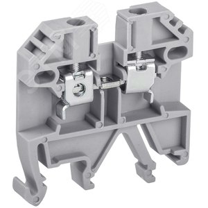 Зажим наборный изолированный (винтовой) ЗНИ 6мм2 (JXB 2,5) серый Stekker - Feron