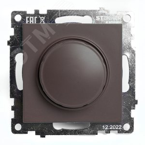 Выключатель диммирующий TRIAC (механизм) 250В, 500W, серия Катрин, шоколад Stekker - Feron