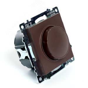 Выключатель диммирующий TRIAC (механизм) 250В, 500W, серия Катрин, шоколад Stekker - фото 5