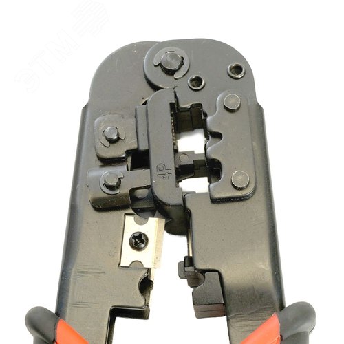 Кримпер для обжима RJ разъемов (RJ-45, RJ-12, RJ-11) черный/красный - фото 2