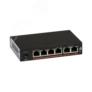 Коммутатор 4-портовый 10/100Mbps RJ-45 Uplink PoE UM1-E6/4P (UM1-E6/4P) - Optimus CCTV