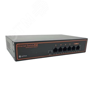 Коммутатор 4-портовый 100M PoE - Optimus CCTV
