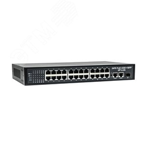 Коммутатор 27-ми портовый 100Mbps PoE RJ-45 2хUplink (S-27/24PA) - Optimus CCTV