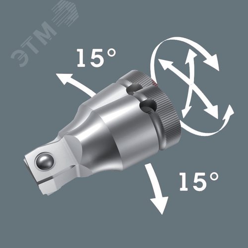 Удлинитель с шаром 8794 B Zyklop DR 3/8X76 мм - фото 2
