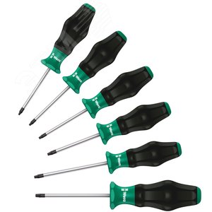 Набор отверток Kraftform Comfort 6 предметов. 1334/1355/6 - WERA