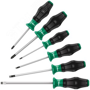 Набор отверток Kraftform Comfort 6 предметов. 1334/6 - WERA