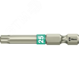Бита 3867/4 TS TORX нержавеющая сталь хвостовик 1/4 E 6.3 TX 25X50 мм - WERA
