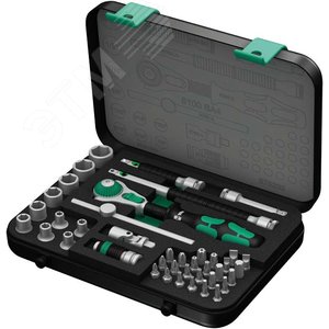 Набор с трещоткой 8100 SA 4 Zyklop Speed DR 1/4 41 предмет - WERA