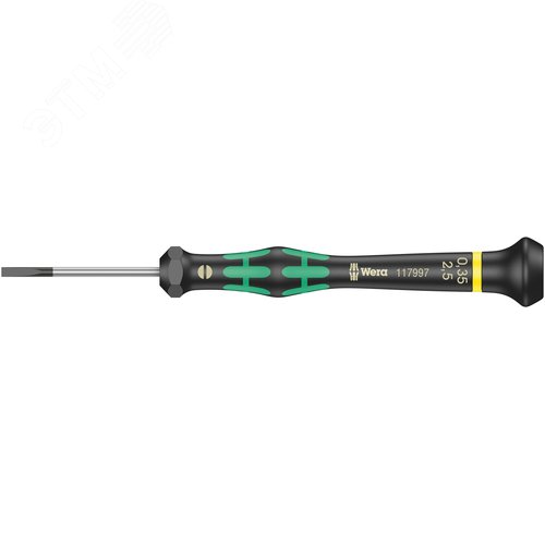 Отвёртка шлицевая 2035 SL Kraftform Micro для прецизионных работ 0.35X2.5X40 мм - WERA