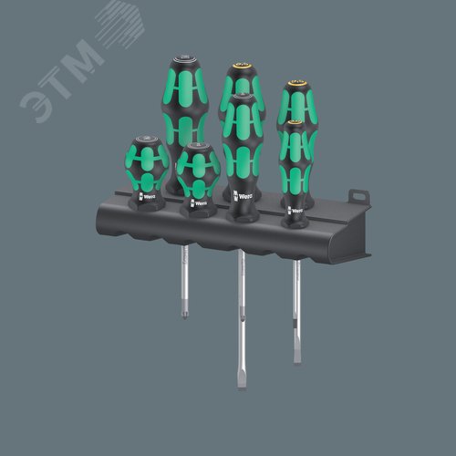 Набор отвёрток 300/7 Mix 2 7 предметов комплектация: 2x 355 PZ Stubby Отвёртка короткая: PZ 1x25 PZ 2x25 2x 355 PZ Отвёртка: PZ 1x80 PZ 2x100 1x 334 Отвёртка шлицевая 1.2X6.5X150 мм 2x 335 Отвёртка шлицевая: 0.5x3.0x80 1.0x5.5x125 1x Подставка для отвёрток Kraftform 190X50 мм - фото 9
