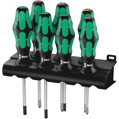 Набор отверток Kraftform Plus Lasertip + подставка 7 предметов. 335/350/367/7 Rack - WERA