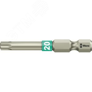 Бита 3867/4 TS TORX нержавеющая сталь хвостовик 1/4 E 6.3 TX 20X50 мм - WERA