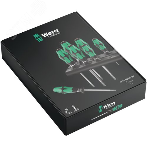 Набор отверток с фиксацией крепежа + подставка 7 предметов. 367/7 TORX HF Kraftform Plus - фото 2