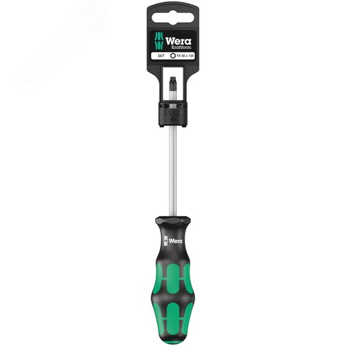 Отвертка 367 TORX SB TX 30X115 мм с держателем-еврослот - WERA