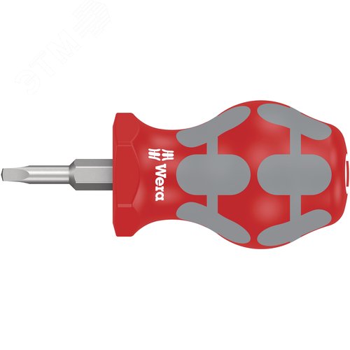 Отвёртка короткая 368 Robertson Stubby для винтов в внутренним квадратом #02X25 мм - WERA