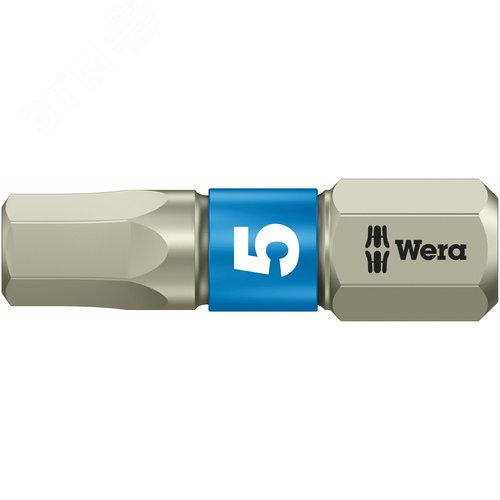 Бита под внутренний шестигранник 3840/1 TS Hex-Plus нержавеющая сталь хвостовик 1/4 C 6.3 1.5X25 мм - фото 2