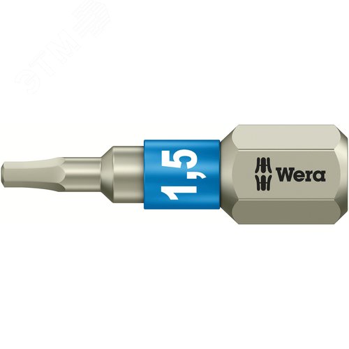 Бита под внутренний шестигранник 3840/1 TS Hex-Plus нержавеющая сталь хвостовик 1/4 C 6.3 1.5X25 мм - WERA