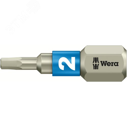 Бита под внутренний шестигранник 3840/1 TS Hex-Plus нержавеющая сталь хвостовик 1/4 C 6.3 2X25 мм - WERA