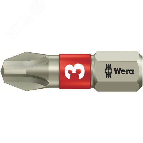 Бита 3851/1 TS PH нержавеющая сталь хвостовик 1/4 C 6.3 PH 3X25 мм - WERA