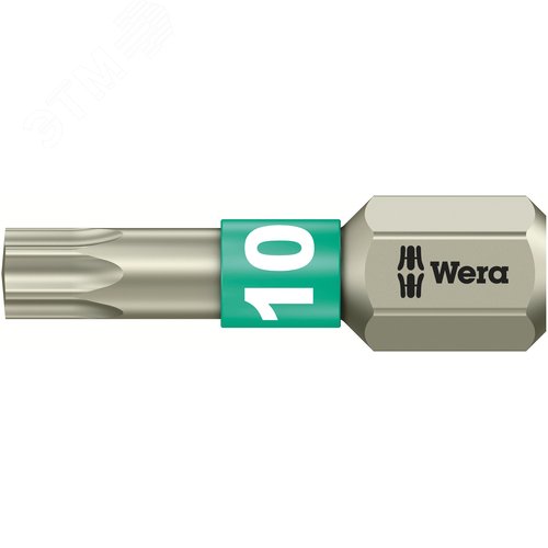 Бита 3867/1 TS TORX нержавеющая сталь хвостовик 1/4 C 6.3 TX 10X25 мм - WERA