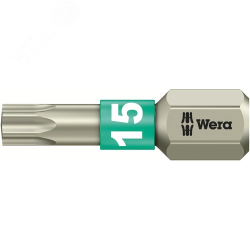 Бита 3867/1 TS TORX нержавеющая сталь хвостовик 1/4 C 6.3 TX 15X25 мм - WERA