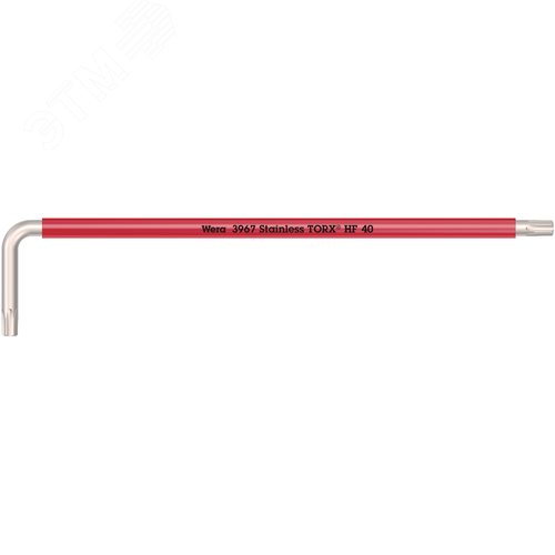 Ключ Г-образный с функцией фиксации крепежа 3967 SXL HF TORX Multicolour удлиненный нержавеющая сталь TX 40X224 мм - WERA