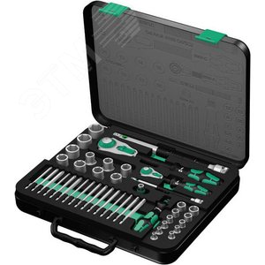 Набор с трещоткой DR 1/4 и 1/2 43 предмета. 8100 SA/SC 2 Zyklop Speed (WE-160785) - WERA