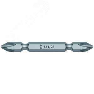 Бита двусторонняя 851/23 PH хвостовик 1/4 PH 2X45 мм - WERA
