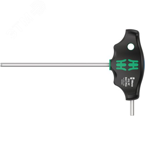Отвёртка шестигранная 454 Hex-Plus HF Imperial с Т-образной рукояткой с функцией фиксации крепежа 3/16X150 мм - WERA
