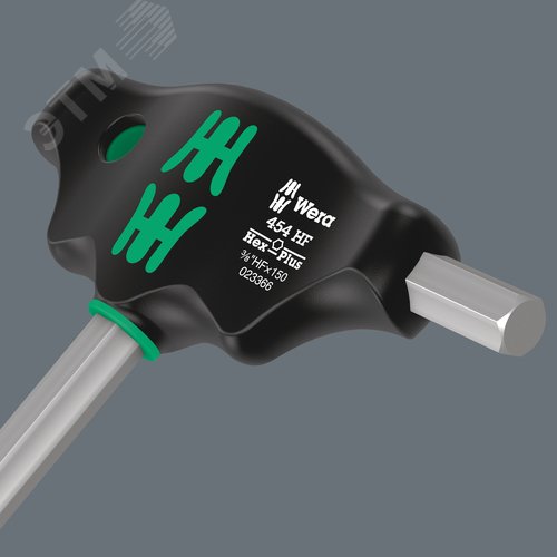 Отвёртка шестигранная 454 Hex-Plus HF Imperial с Т-образной рукояткой с функцией фиксации крепежа 3/8X150 мм - фото 6
