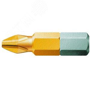 Бита 851/1 TiN PH сверхтвердое покрытие нитридом титана хвостовик 1/4 C 6.3 PH 1X25 мм - WERA