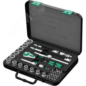 Набор с трещоткой 8100 SB 4 Zyklop Speed DR 3/8 38 предметов - WERA