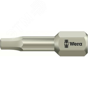 Бита под внутренний шестигранник 3840/1 TS Hex-Plus нержавеющая сталь хвостовик 1/4 C 6.3 9/64X25 мм - WERA