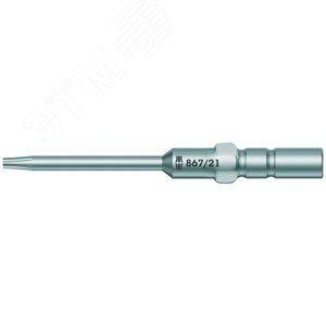 Бита 867/21 С TORX сверхтвердая хвостовик 4 мм HIOS TX 5 x 40 мм d рабочего конца 2.0 мм (WE-135404) - WERA