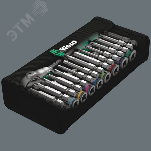 Набор с трещоткой 8100 SA 9 Zyklop Speed привод 1/4 28 предметов - фото 10