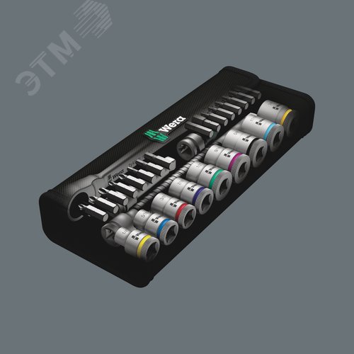 Набор с трещоткой 8100 SB 10 Zyklop Metal Push сдвижной квадрат DR 3/8 29 предметов 10