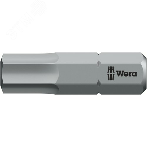 Бита биторсионная 840/1 BTZ Hex-Plus под внутренний шестигранник вязкая твёрдость хвостовик шестигранный 1/4 C 6.3 6X25 мм - WERA