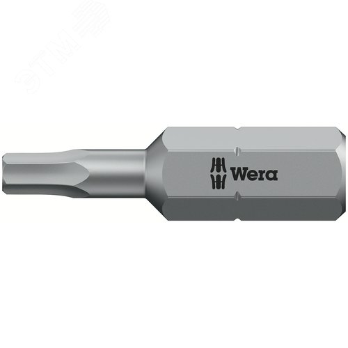 Бита под внутренний шестигранник 840/1 Z Hex-Plus вязкая твердость хвостовик 1/4 C 6.3 3X25 мм - WERA