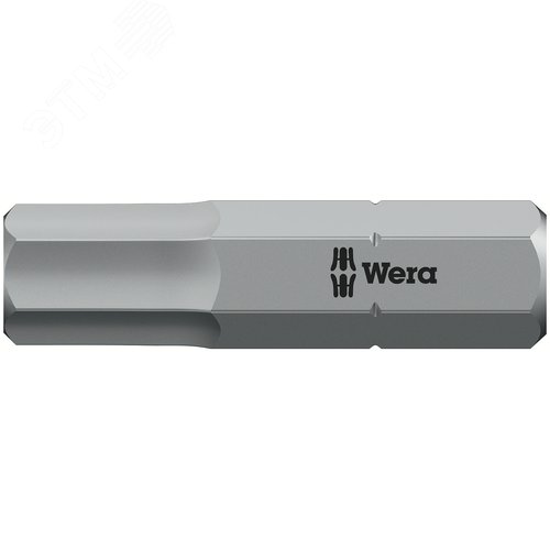 Бита под внутренний шестигранник 840/1 Z Hex-Plus вязкая твердость хвостовик 1/4 C 6.3 3/16X25 мм - WERA