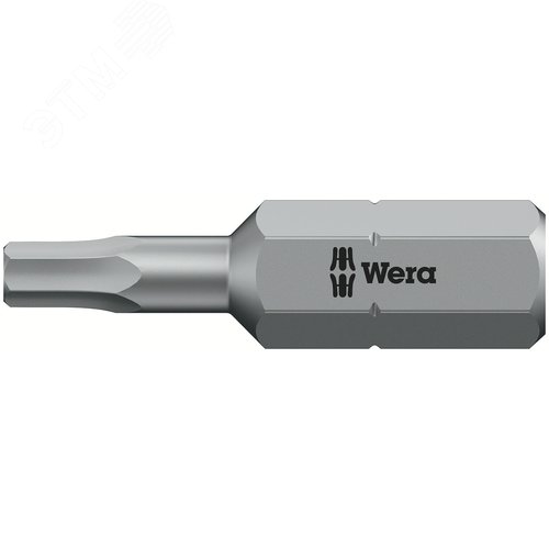 Бита под внутренний шестигранник 840/1 Z Hex-Plus вязкая твердость хвостовик 1/4 C 6.3 3/32X25 мм - WERA