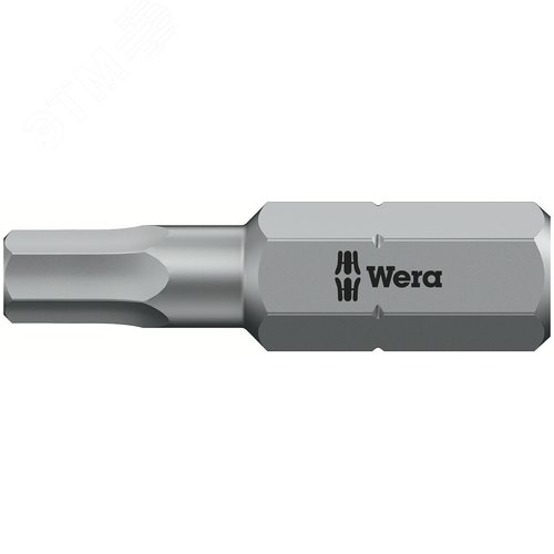 Бита под внутренний шестигранник 840/1 Z Hex-Plus вязкая твердость хвостовик 1/4 C 6.3 4X25 мм - WERA