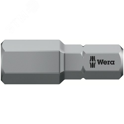Бита под внутренний шестигранник 840/1 Z Hex-Plus вязкая твердость хвостовик 1/4 C 6.3 5/16X25 мм - WERA
